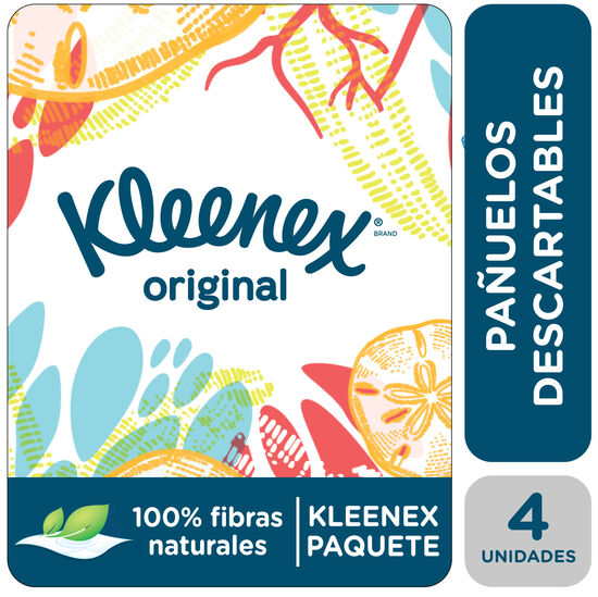 Pañuelos Descartables Kleenex Paquete x 4 Pañuelos